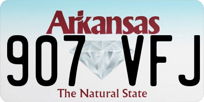 AR license plate 907VFJ