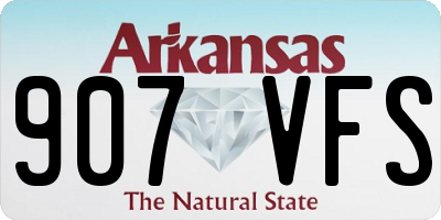 AR license plate 907VFS