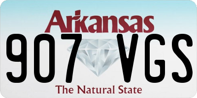 AR license plate 907VGS