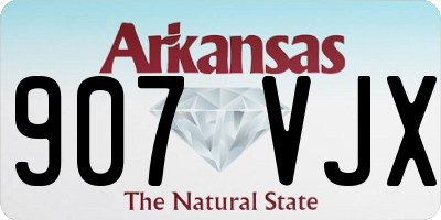 AR license plate 907VJX