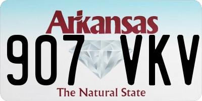AR license plate 907VKV