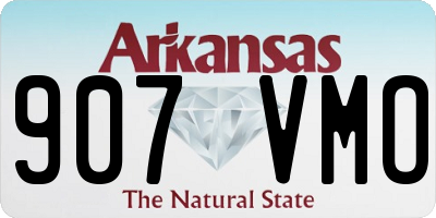 AR license plate 907VMO