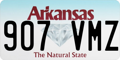 AR license plate 907VMZ