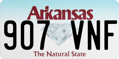 AR license plate 907VNF