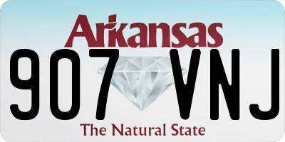 AR license plate 907VNJ
