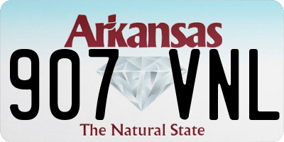 AR license plate 907VNL