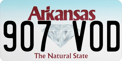 AR license plate 907VOD