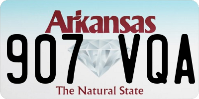 AR license plate 907VQA