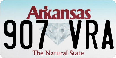 AR license plate 907VRA