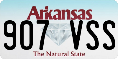 AR license plate 907VSS