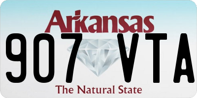 AR license plate 907VTA