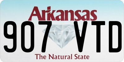 AR license plate 907VTD