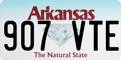 AR license plate 907VTE