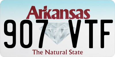 AR license plate 907VTF