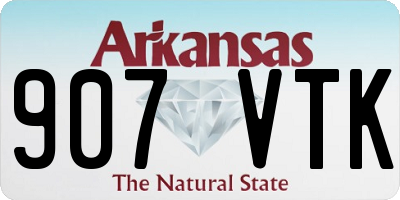 AR license plate 907VTK