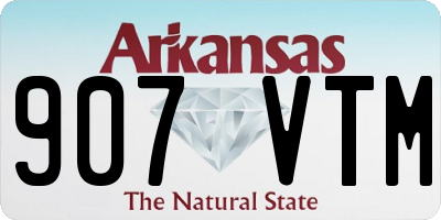 AR license plate 907VTM