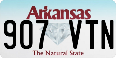 AR license plate 907VTN