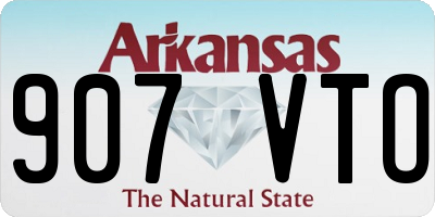 AR license plate 907VTO