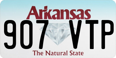 AR license plate 907VTP