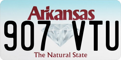 AR license plate 907VTU