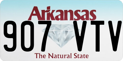 AR license plate 907VTV