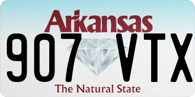 AR license plate 907VTX