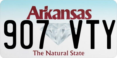 AR license plate 907VTY