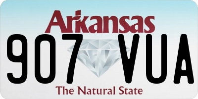 AR license plate 907VUA