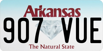 AR license plate 907VUE