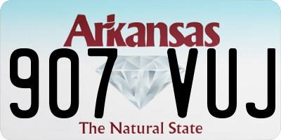 AR license plate 907VUJ