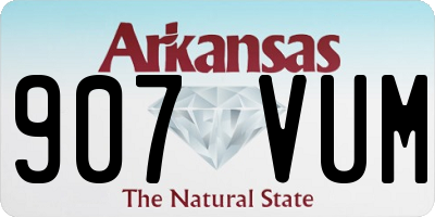 AR license plate 907VUM