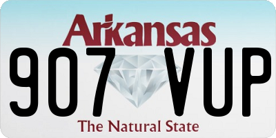 AR license plate 907VUP