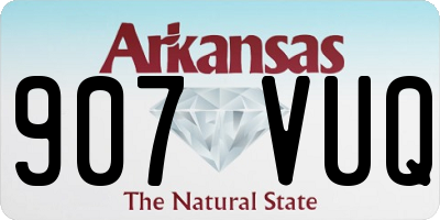 AR license plate 907VUQ