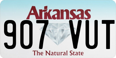 AR license plate 907VUT