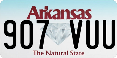 AR license plate 907VUU