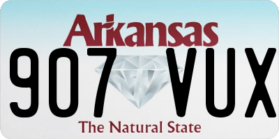 AR license plate 907VUX