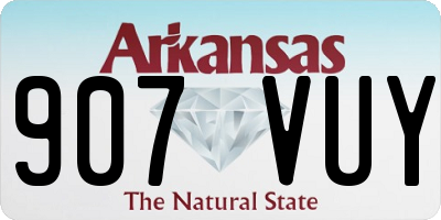 AR license plate 907VUY