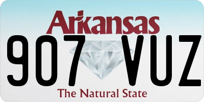 AR license plate 907VUZ
