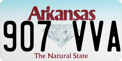 AR license plate 907VVA