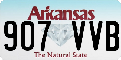 AR license plate 907VVB