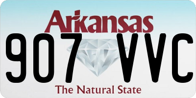 AR license plate 907VVC