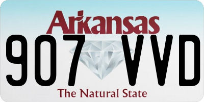 AR license plate 907VVD