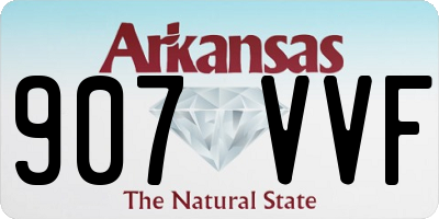 AR license plate 907VVF