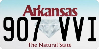 AR license plate 907VVI