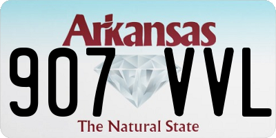 AR license plate 907VVL