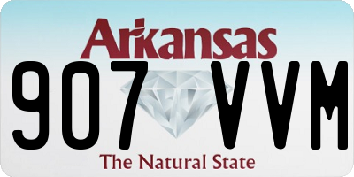 AR license plate 907VVM
