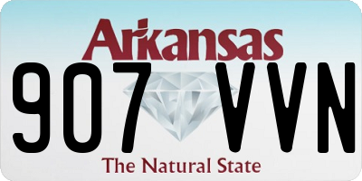 AR license plate 907VVN