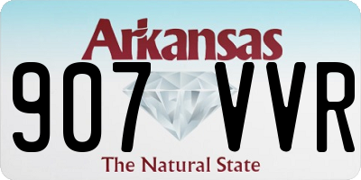 AR license plate 907VVR