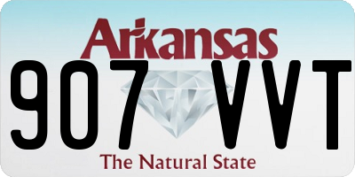 AR license plate 907VVT
