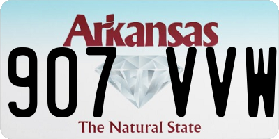 AR license plate 907VVW